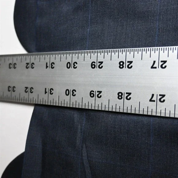 NEW Lauren Ralph Lauren 50R Navy Blue Check 100% Wool Blazer Sport Coat Jacket